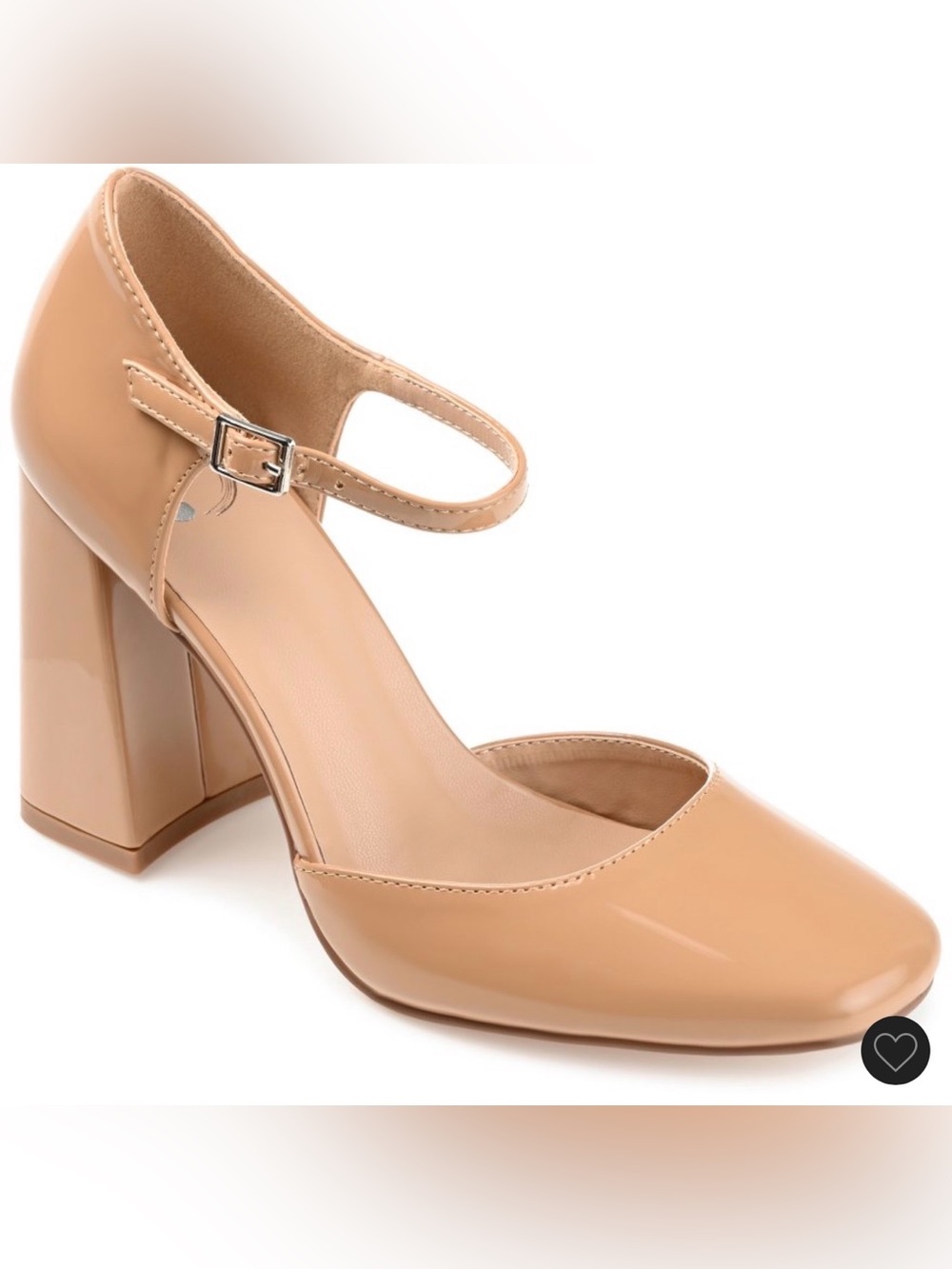Journee Womens Hesster Mary Jane Mid Block Heel Square Toe Pumps SZ 9 wide